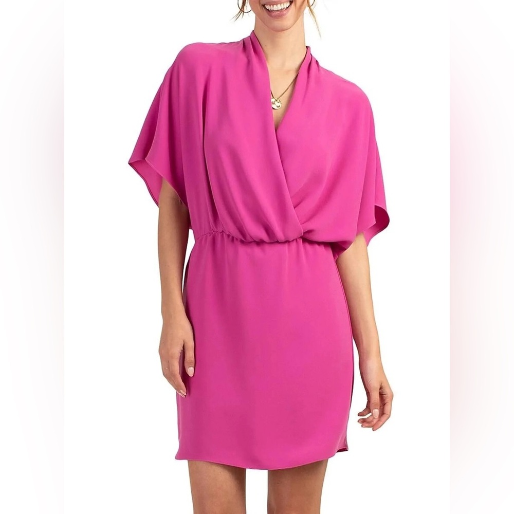 TRINA TURK Concourse Mini Dress in Hot Pink - Size L